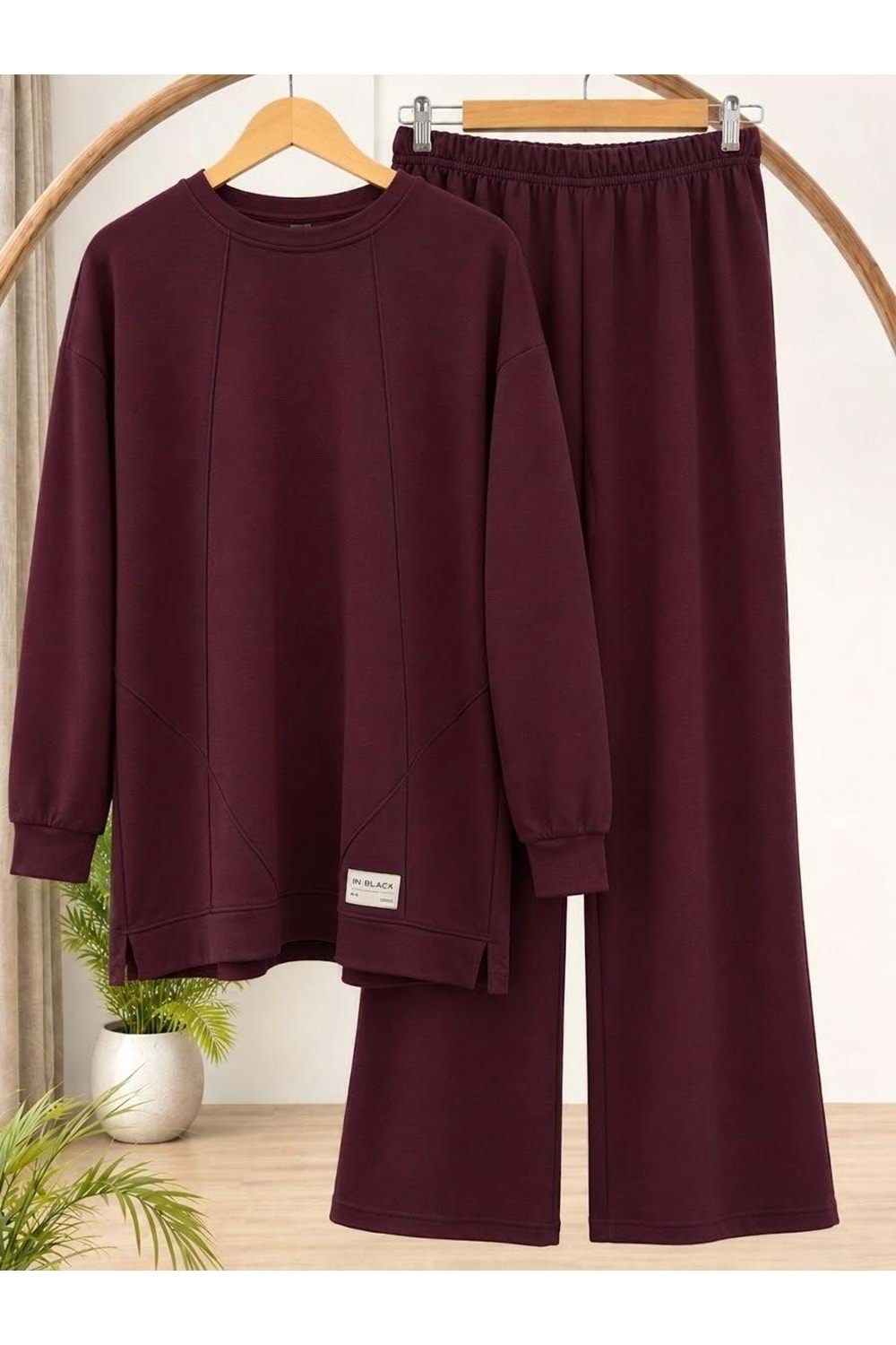 Kampanyalı Çapraz Çımalı Takım 2009 - Bordo - L-XL - AZRA09225-72053