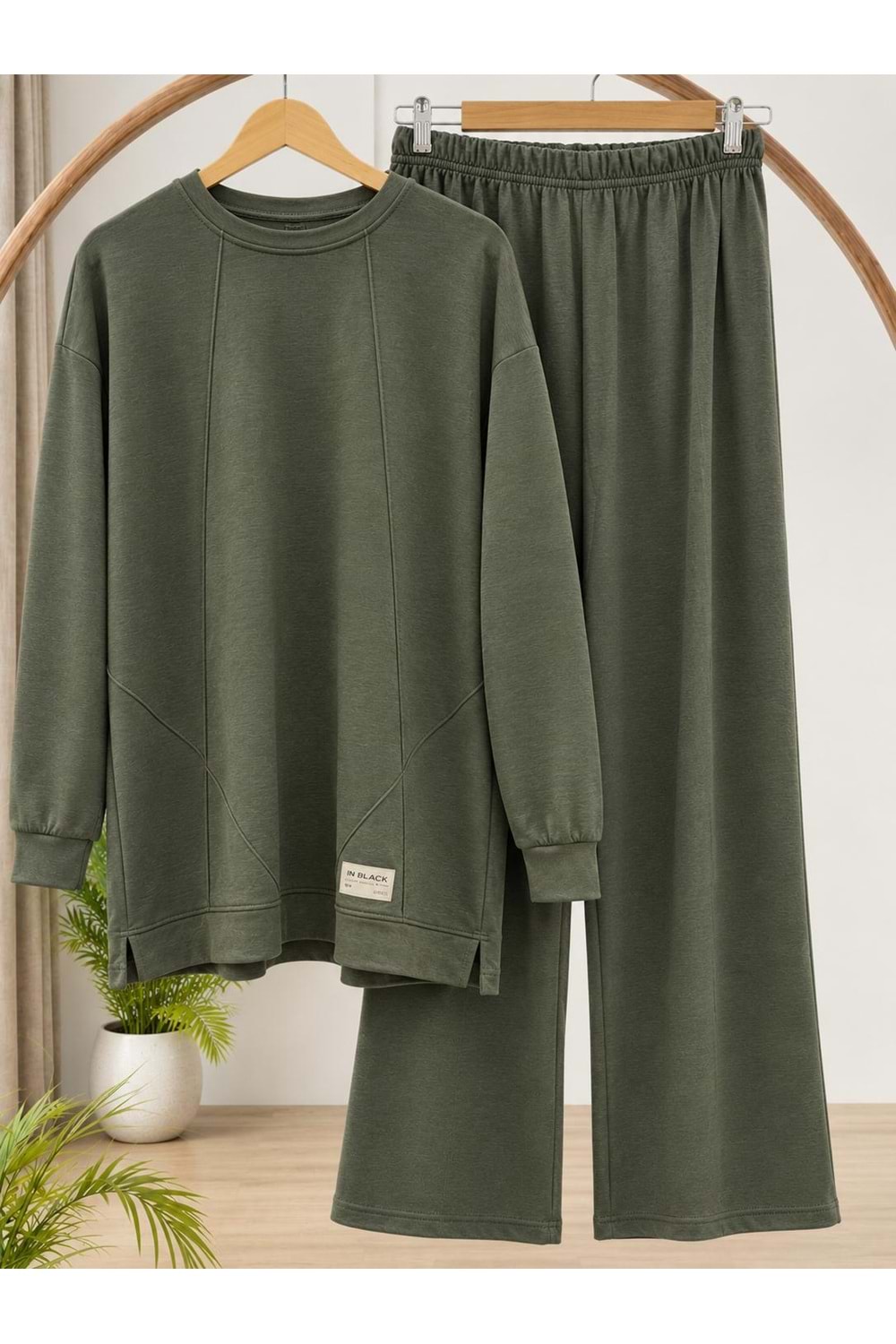 Kampanyalı Çapraz Çımalı Takım 2009 - Haki - L-XL - AZRA09225-72055