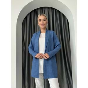 İçlikli Ceket 7029 - Mavi - S