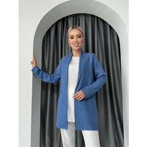 İçlikli Ceket 7029 - Mavi - S
