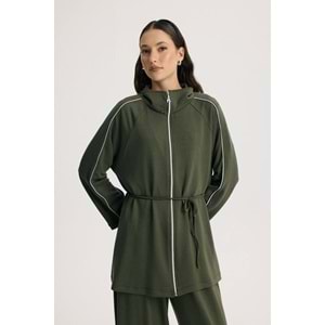 Marc Fermuarlı Basic Takım 6388 - Haki - L-XL - AZRA04958-Haki-L-XL