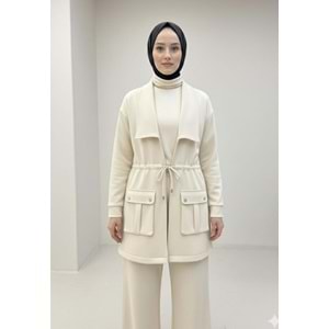 Cepli Oversize Kap 4301 - Bej - TEK BEDEN - AZRA05054-Bej-TEK BEDEN