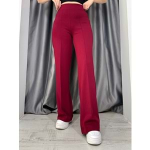 Oysho Çımalı Salaş Pantolon 25272 - Bordo - S - AZRA05088-Bordo-S