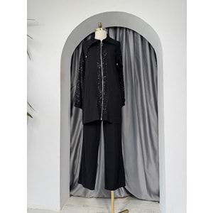 Pul Payet Keten Takım 120183 - Siyah - 36 - AZRA05701-46964
