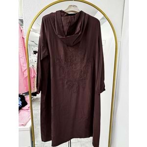 Arkası Nakışlı Kap 1499 - Kahve Rengi - 60