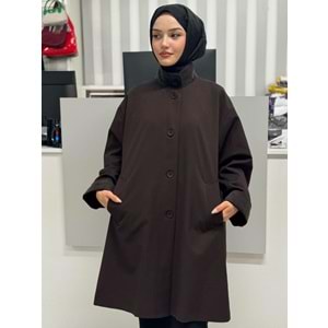 Kadife Garnili Kap 35858 - Kahve Rengi - TEK BEDEN - AZRA06846-55500