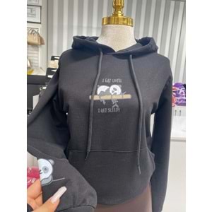 Panda Baskılı Sweat 151 - Siyah - L-XL