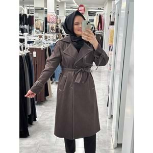 Kot Trenç 1351 - Acı Kahve - 42 - AZRA07327-Acı Kahve-42