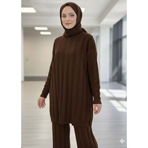 İnce Triko Takım 7098 - Siyah - TEK BEDEN