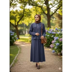 Puane Cepli Etekli Takım 14430 - Lacivert - M