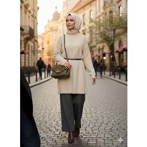 Puane Yumoş Tunik 10776 - Bej - TEK BEDEN