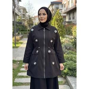 Çiçekli Kap 140237 - Siyah - 40