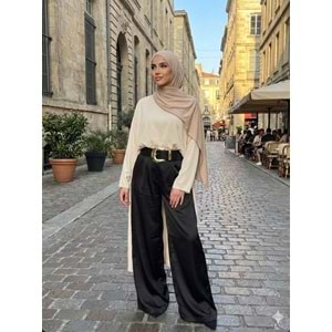 Saten Pantolon 51267 - Siyah - M