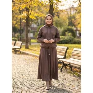 Tensel Etekli Takım 7473 - Acı Kahve - M-L