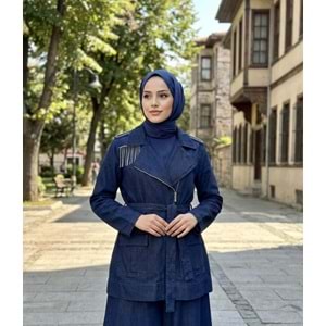 Denim Ceket 7471 - Lacivert - M-L