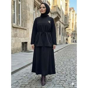Tensel Etekli Takım 7462 - Siyah - M-L