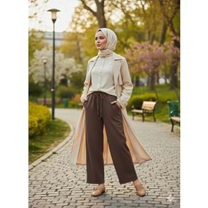Tensel Pantolon 2773 - Kahve Rengi - 40