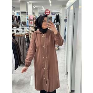Zımba Detaylı Kap 15251 - Kahve Rengi - L-XL