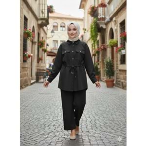 Beli Kordonlu Takım 267308 - Siyah - L