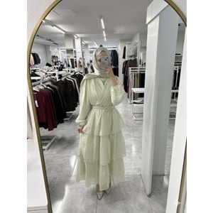 Elbise 32473 Puane - Mint Yeşili - S-M - AZRA08219-64242