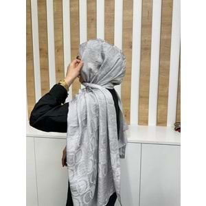 Marka Muadili Şal 1104 - Gri - TEK BEDEN