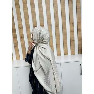 Çember Desenli Şal 1638 - Bej - TEK BEDEN - AZRA08234-64310