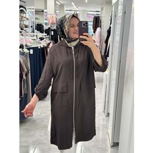 Oversize Kap 37444 - Acı Kahve - TEK BEDEN