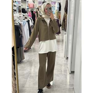 Agnes Pantolonlu Takım 1550 - Haki - L-XL