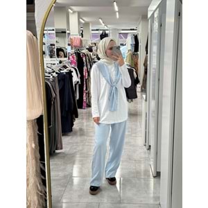 Taş Detaylı Takım 261092 - Bebe Mavisi - XL