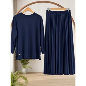 Eteği Piliseli Pike Takım 3485 - Lacivert - S-M