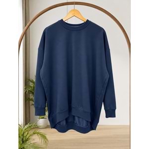 Oversize Sweat 2382 - Lacivert - TEK BEDEN