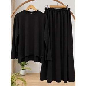 Kampanyalı Etekli Oysho Takım 3480 - Siyah - L-XL - AZRA09126-71310