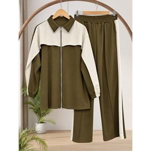 Paraşüt Garnili Takım 3508 - Yeşil - L-XL