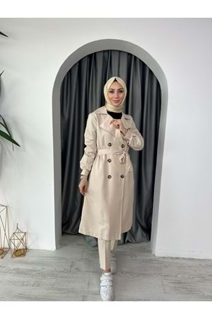 Trenchcoat 5853 KS11 - Bej - 36 - AZRA04144-Bej-36