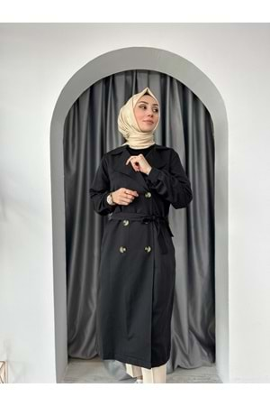 Trenchcoat 5853 KS11 - Siyah - 36 - AZRA04144-Siyah-36