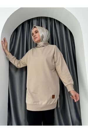 Armalı Düz Sweat Soul Puane 30644 - Bej - L-XL - AZRA04906-Bej-L-XL