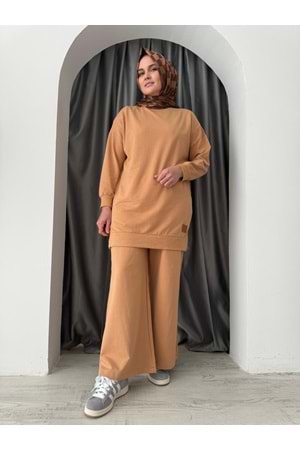 Armalı Düz Sweat Soul Puane 30644 - Camel ks11 - L-XL - AZRA04906-Camel-L-XL