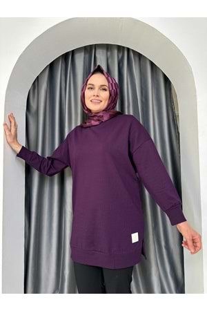 Armalı Düz Sweat Soul Puane 30644 - Mor - L-XL - AZRA04906-Mor-L-XL