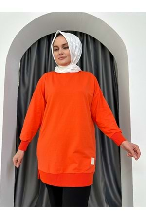 Armalı Düz Sweat Soul Puane 30644 - Turuncu - L-XL - AZRA04906-Turuncu-L-XL