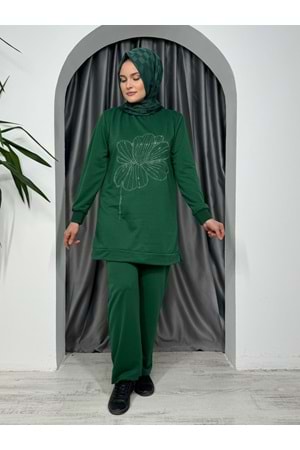 Yonca Desen Takım 1112 TK - Zümrüt Yeşili - 38-40