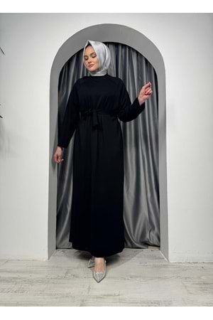 Oysho Reglan Kol Logolu Elbise 2368 - Siyah - S-M - AZRA05337-44432