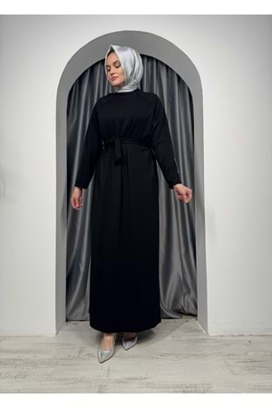 Oysho Reglan Kol Logolu Elbise 2368 - Siyah - S-M - AZRA05337-44432