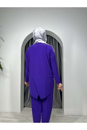 Sendi Makaslı Çımalı Takım 3371 - Mor - S - AZRA05338-44443