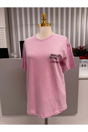 Yengeç Baskılı T-shirt 10624 - Pembe - L