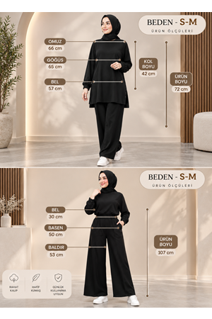 Kampanyalı Yanı Fermuarlı Takım 2007 - Lacivert - L-XL - AZRA09216-71922