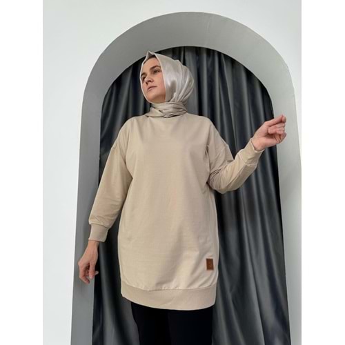 Armalı Düz Sweat Soul Puane 30644 - Bej - S-M - AZRA04906-Bej-S-M