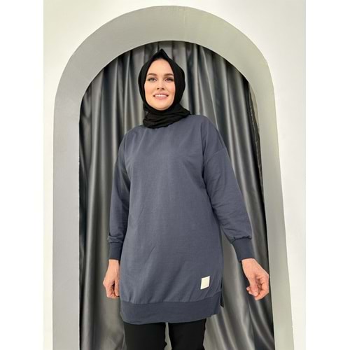 Armalı Düz Sweat Soul Puane 30644 - Füme ks11 - S-M - AZRA04906-Füme-S-M
