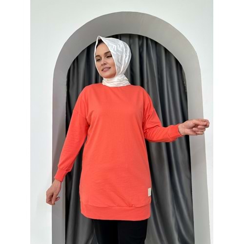 Armalı Düz Sweat Soul Puane 30644 - Nar - S-M - AZRA04906-Nar -S-M