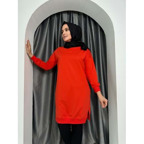 Azra Düz Sweat 24178 KS11 - Turuncu - TEK BEDEN - AZRA04925-44120