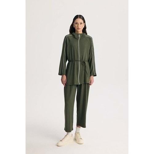 Marc Fermuarlı Basic Takım 6388 - Haki - L-XL - AZRA04958-Haki-L-XL